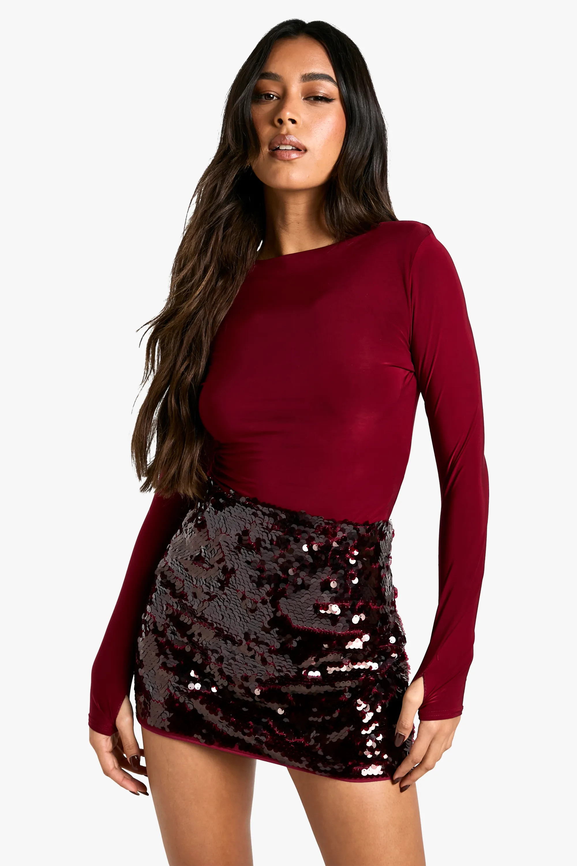 Premium Sequin Mini Skirt | Boohoo.com (UK & IE)
