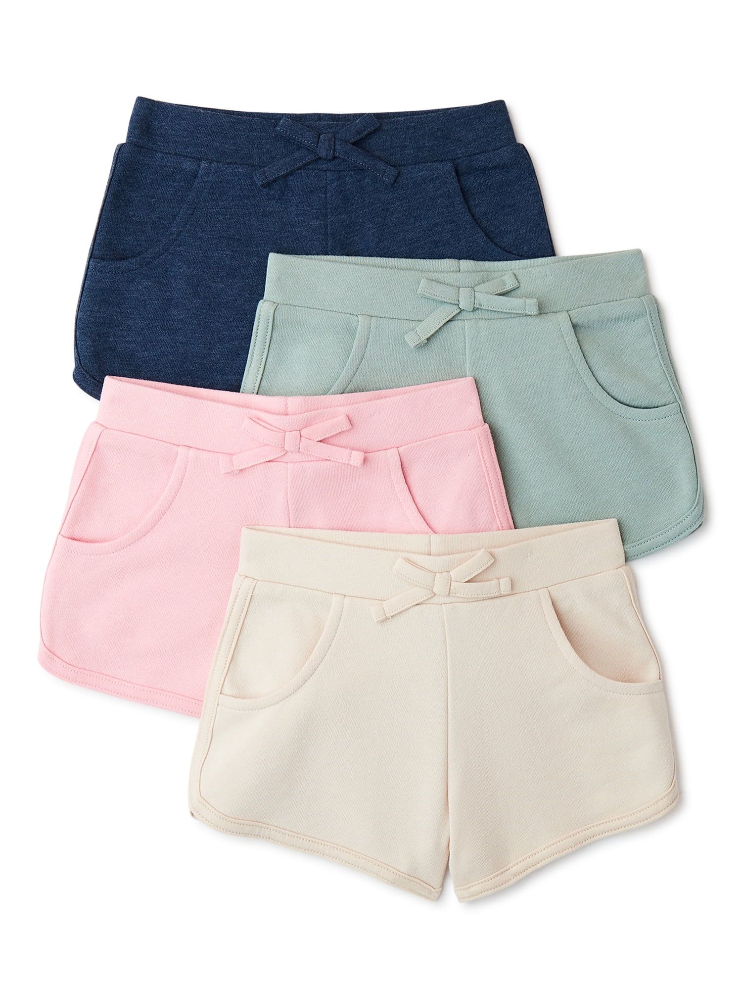 Garanimals Baby and Toddler Girls' Dolphin Shorts, 4-Pack, Sizes 12M-5T | Walmart (US)