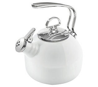 Chantal 1.8-qt Enamel-on-Steel Classic Tea Kett le | QVC