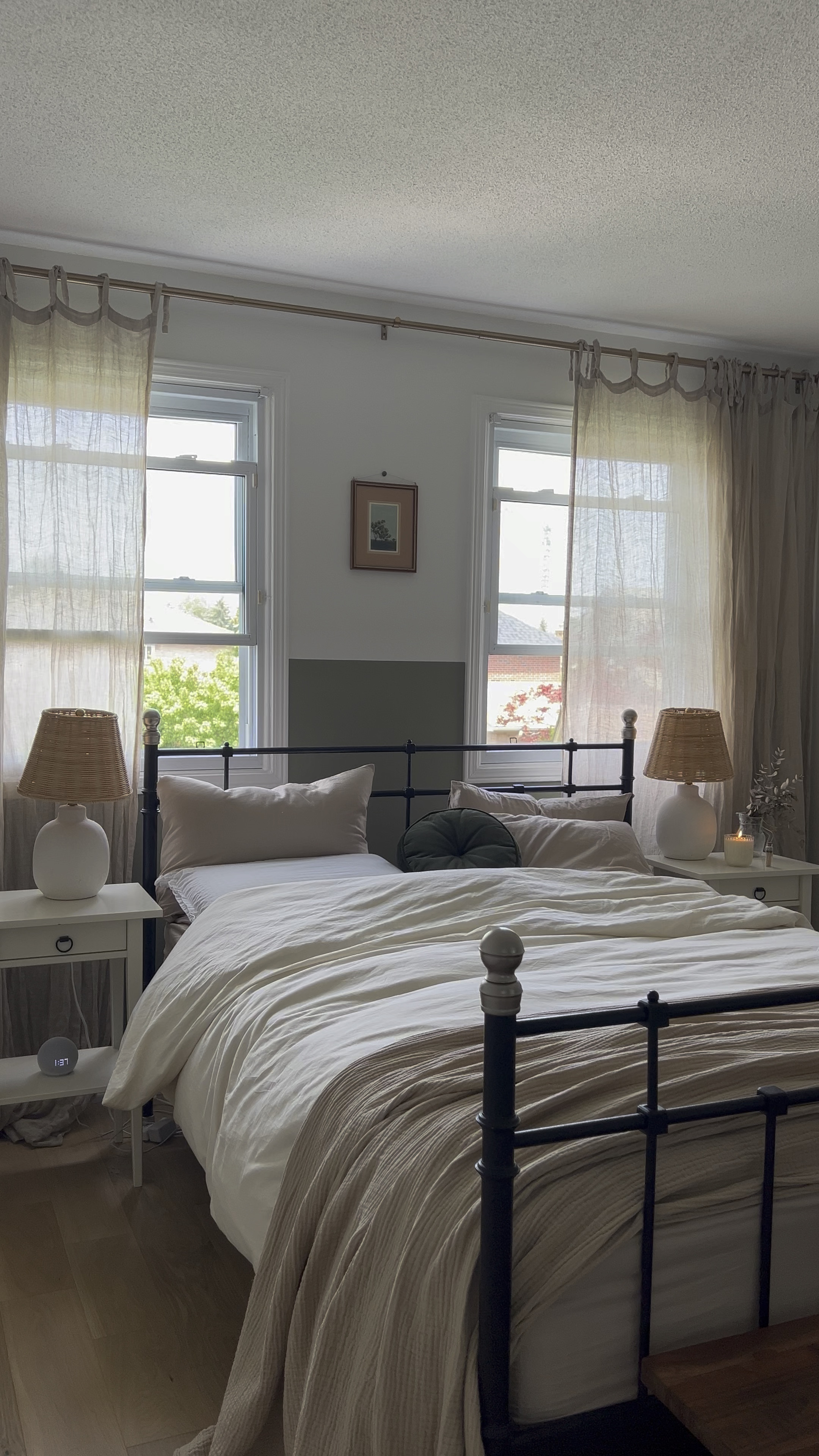 These fluttering linen curtains are such great quality for a good price. I swear by them. I have two packs here making it four panels for a fuller look. I also linked my go to curtain rod. They have the prettiest finish and comes in various sizes. I’ve used them all over my home. 

I linked my bedding from Brookline as well because of the Memorial Day sale. 

#LTKVideo #LTKSaleAlert #LTKHome