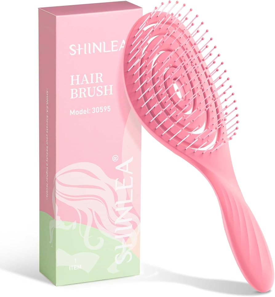 SHINLEA Hair Brush for Women, Men & Children, Detangling Wet & Dry Hairbrush Spiral Hairbrush for... | Amazon (UK)