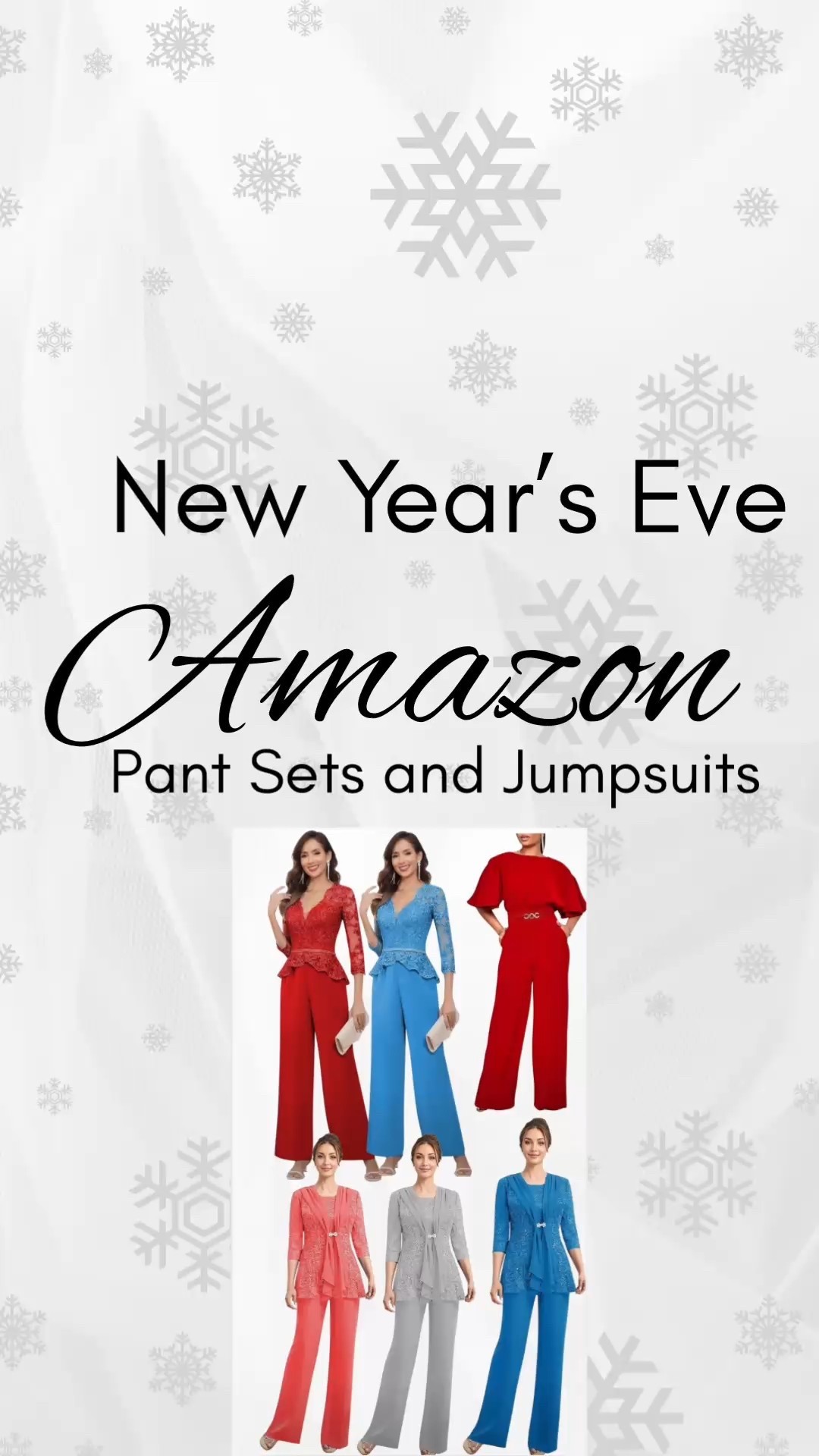 Elegant pant sets and jumpsuits are perfect for a New Year’s Eve party. Dance the night away in style.
#newyearseveattire #pansets #jumpsuits 

#LTKWedding #LTKFindsUnder50 #LTKOver40