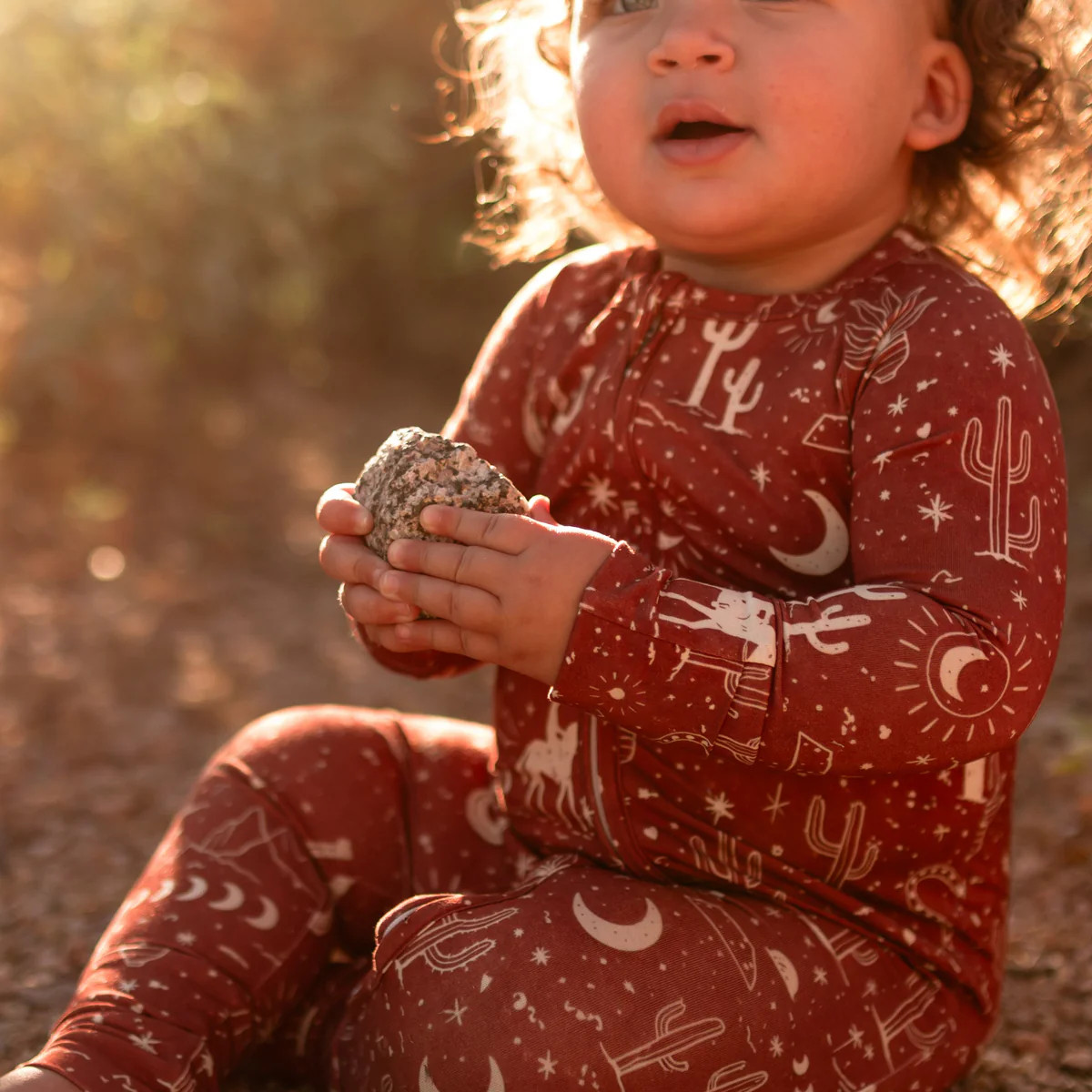Infant Romper in Western Desert | Silks Design