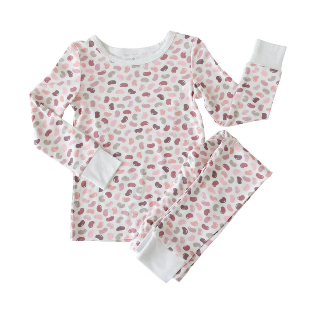 Cool Beans Two Piece Pajama Set | Pink | Caden Lane