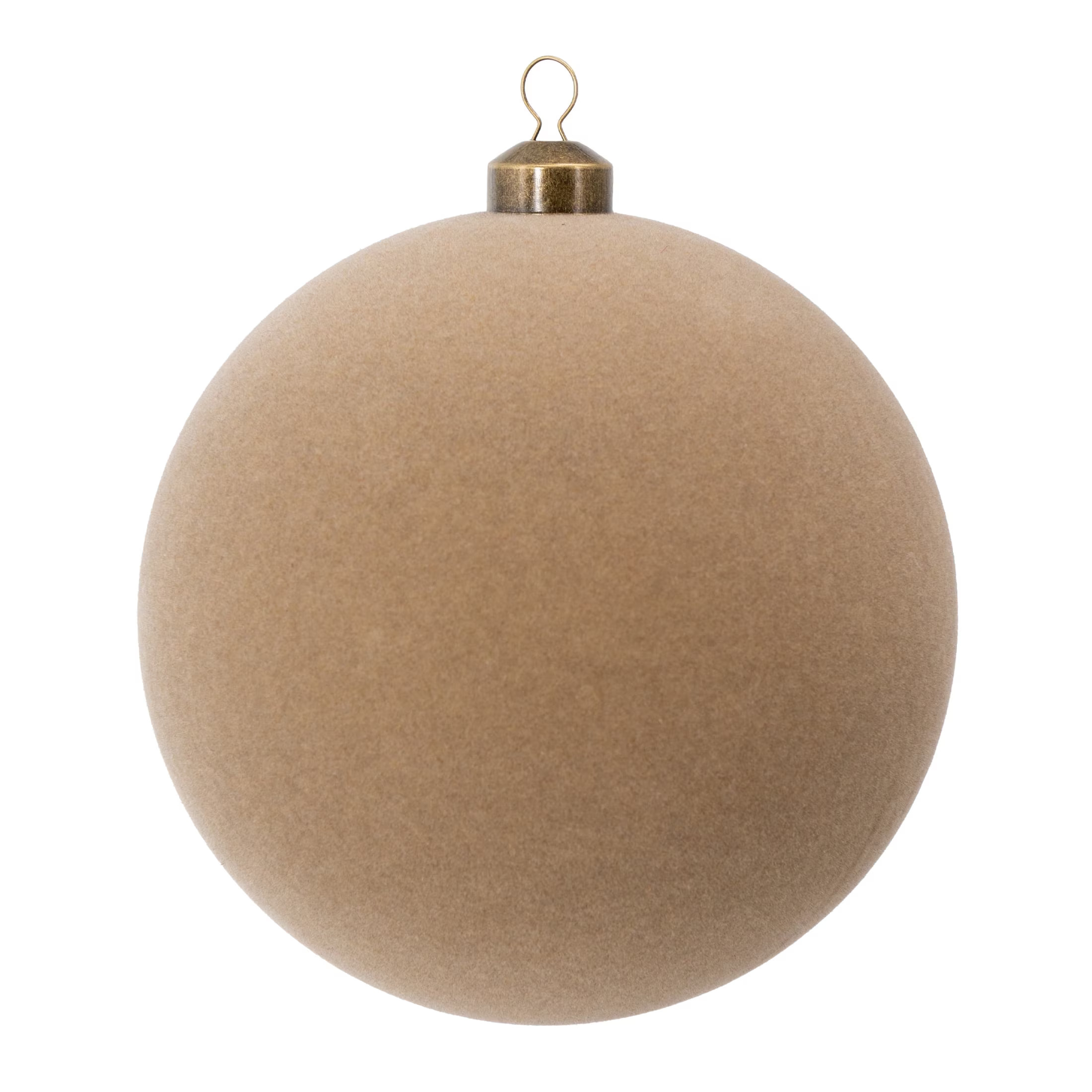 My Texas House 2-Count Gold Velvet-Feel Ball Shatterproof Christmas Ornaments, 7" | Walmart (US)