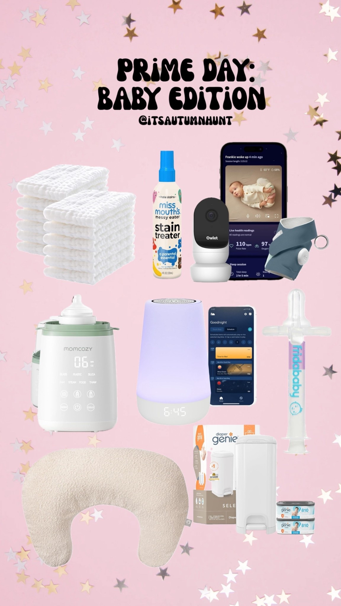 Amazon Prime Day: baby edition 

Rounded up baby items that have been recommended to me! 

Hatch
Diaper genie
Owlet 
Baby
Amazon 

#LTKSaleAlert