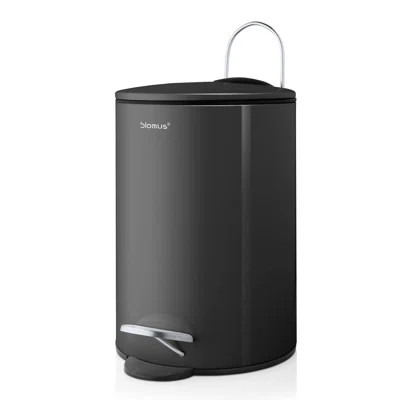Tubo 0.79 Gallon Step On Waste Basket Blomus Color: Magnet | Wayfair North America