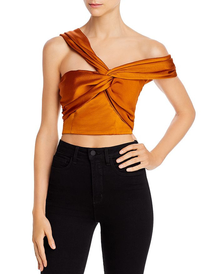 Amur
            
    
                
                    Xena Draped Satin Crop Top | Bloomingdale's (US)