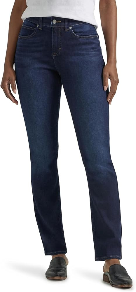 Lee Womens Ultra Lux Comfort with Flex Motion Straight Leg Jean | Amazon (US)