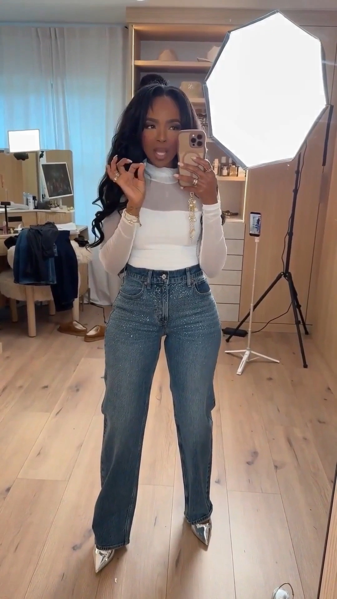 Scroll to shop!! Simple fit with a statement , this classic turtleneck and denim outfit. Perfect for work days, casual outings, or an elevated everyday look.￼

#LTKootd #LTKFestival #LTKPetite

#LTKdayinmylife #LTKootd #LTKgrwm