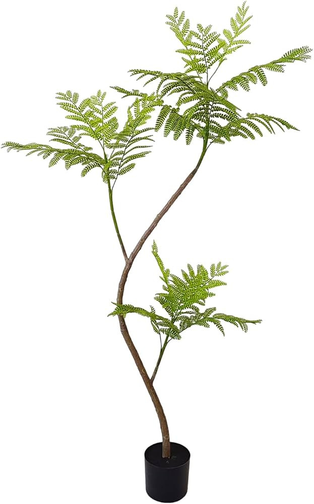 Artificial Jacaranda mimosifolia Tree, 59in Tall Fake Plants Artificial Umbrella Plants for Indoo... | Amazon (US)