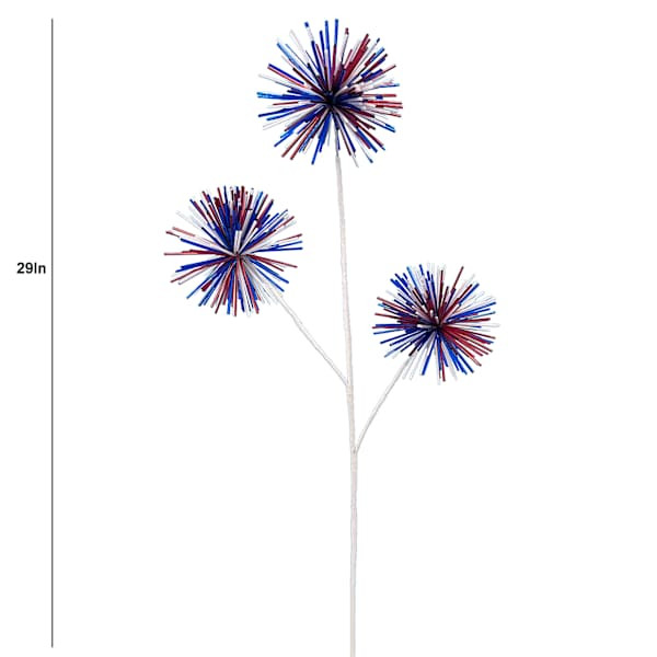 Red White & Blue Burst Stem Pick, 29" | At Home