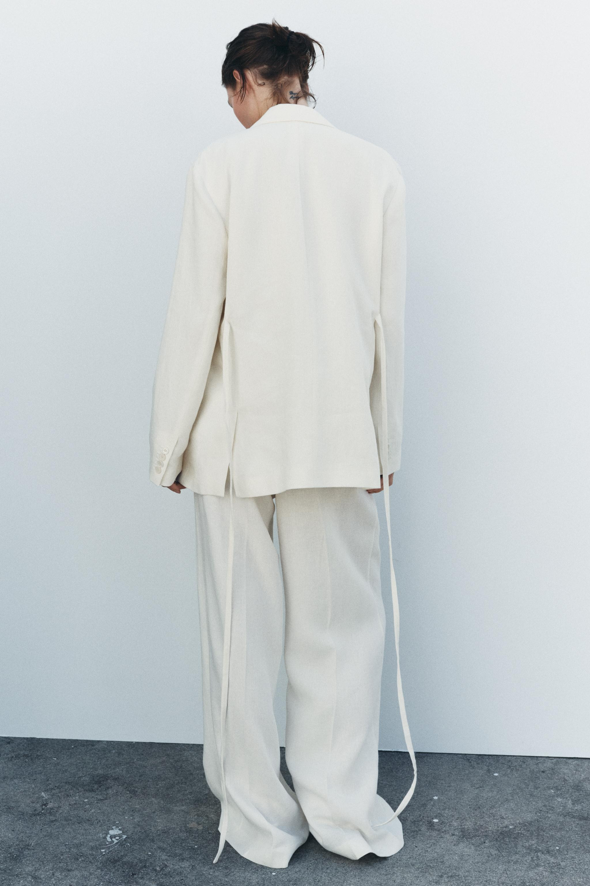BUNDFALTENHOSE AUS LEINENMISCHGEWEBE ZW COLLECTION | Zara DE