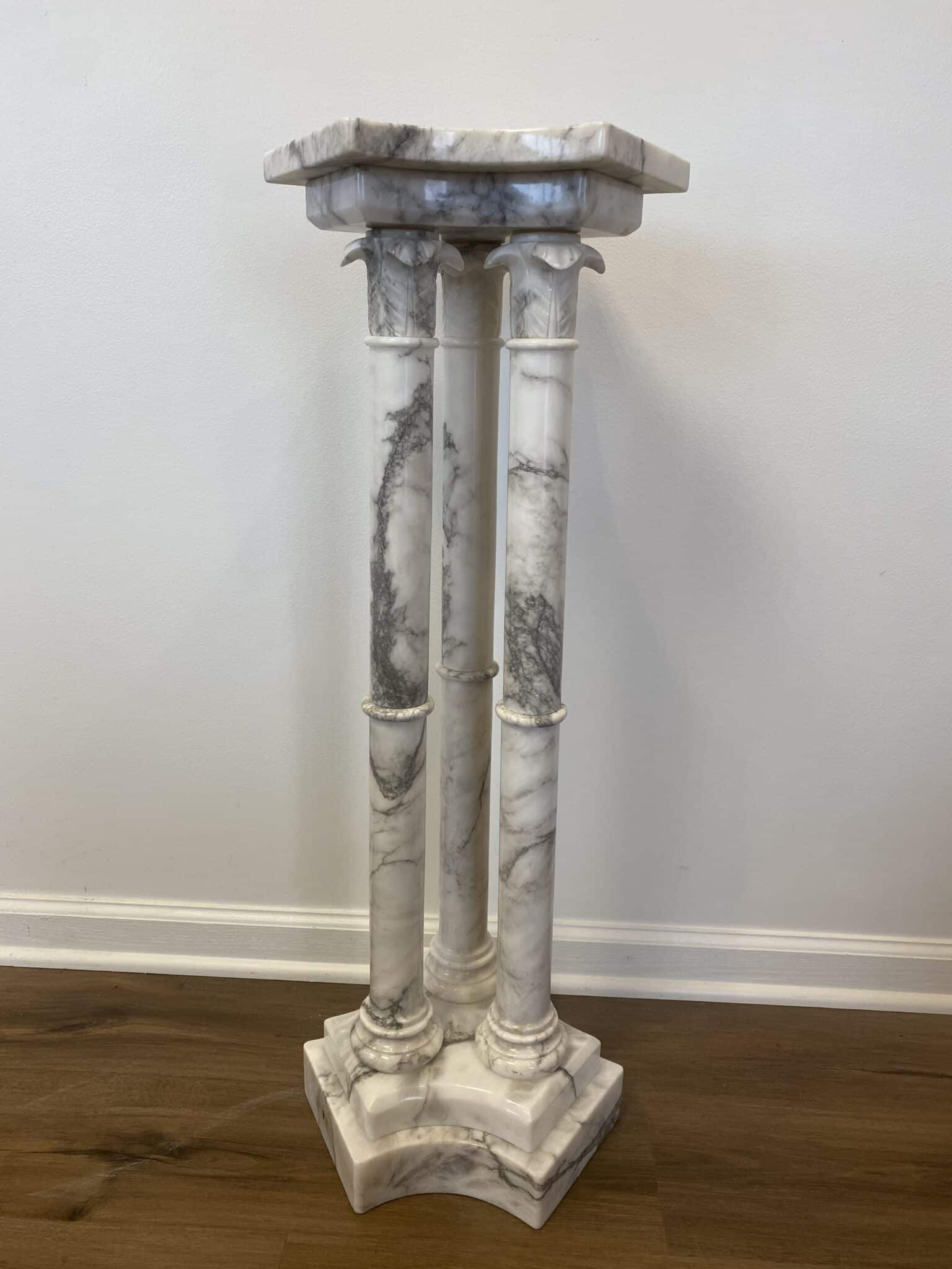 Italian Marble Pedestal | Vintage Keepers