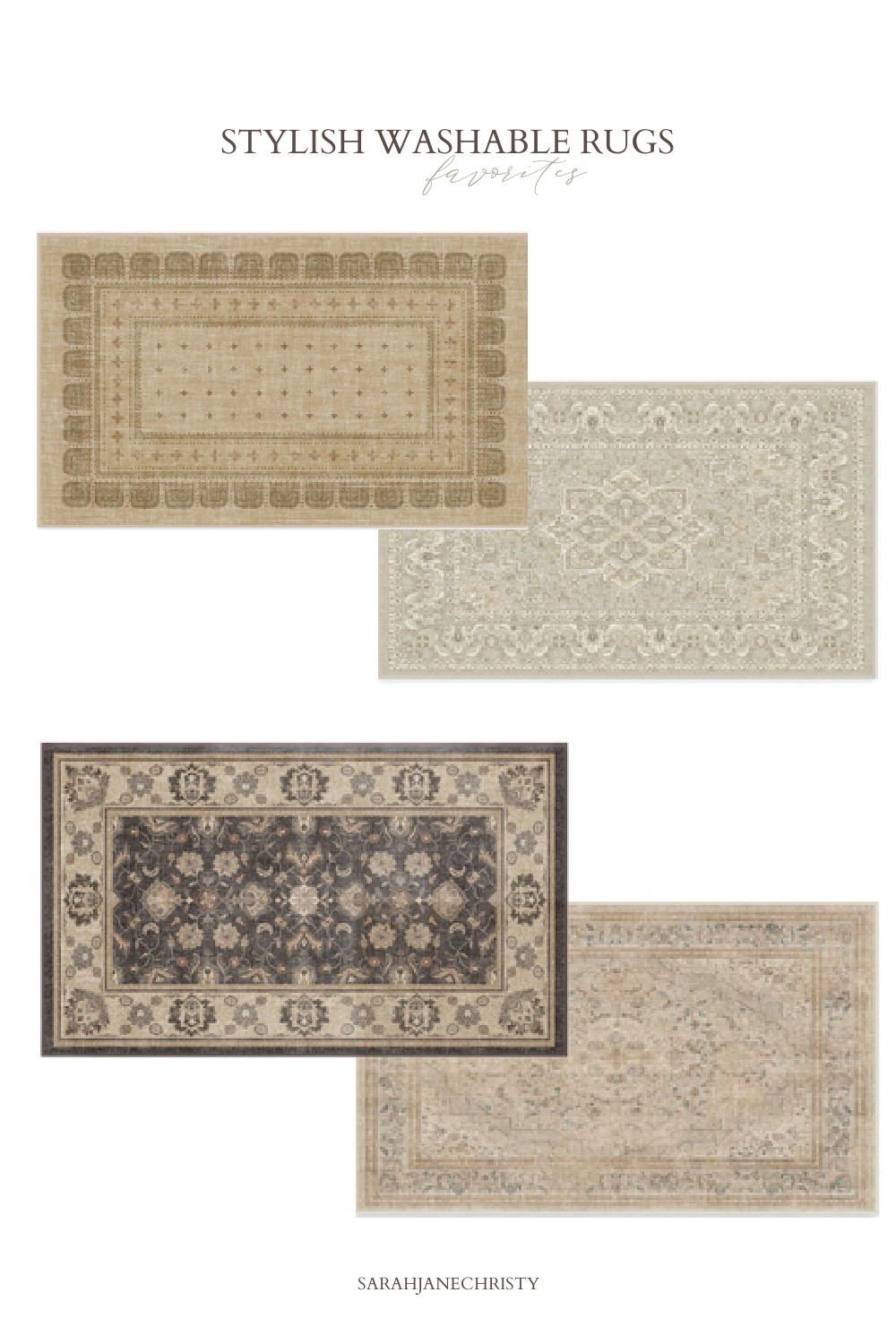 #ad #lowespartner @loweshomeimprovement favorite stylish washable rugs from
Lowe’s! We have the Beatrice 3 x 5 (ft) Flatweave Tan Rectangular Indoor Medallion
Vintage rug. I love the combo of warm and cool tones and the two-system design makes washing & changing styles easy! 

#LTKHome