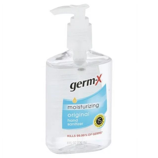 Germ-X Original Hand Sanitizer with Pump, Bottle of Hand Sanitizer, 8 fl oz - Walmart.com | Walmart (US)