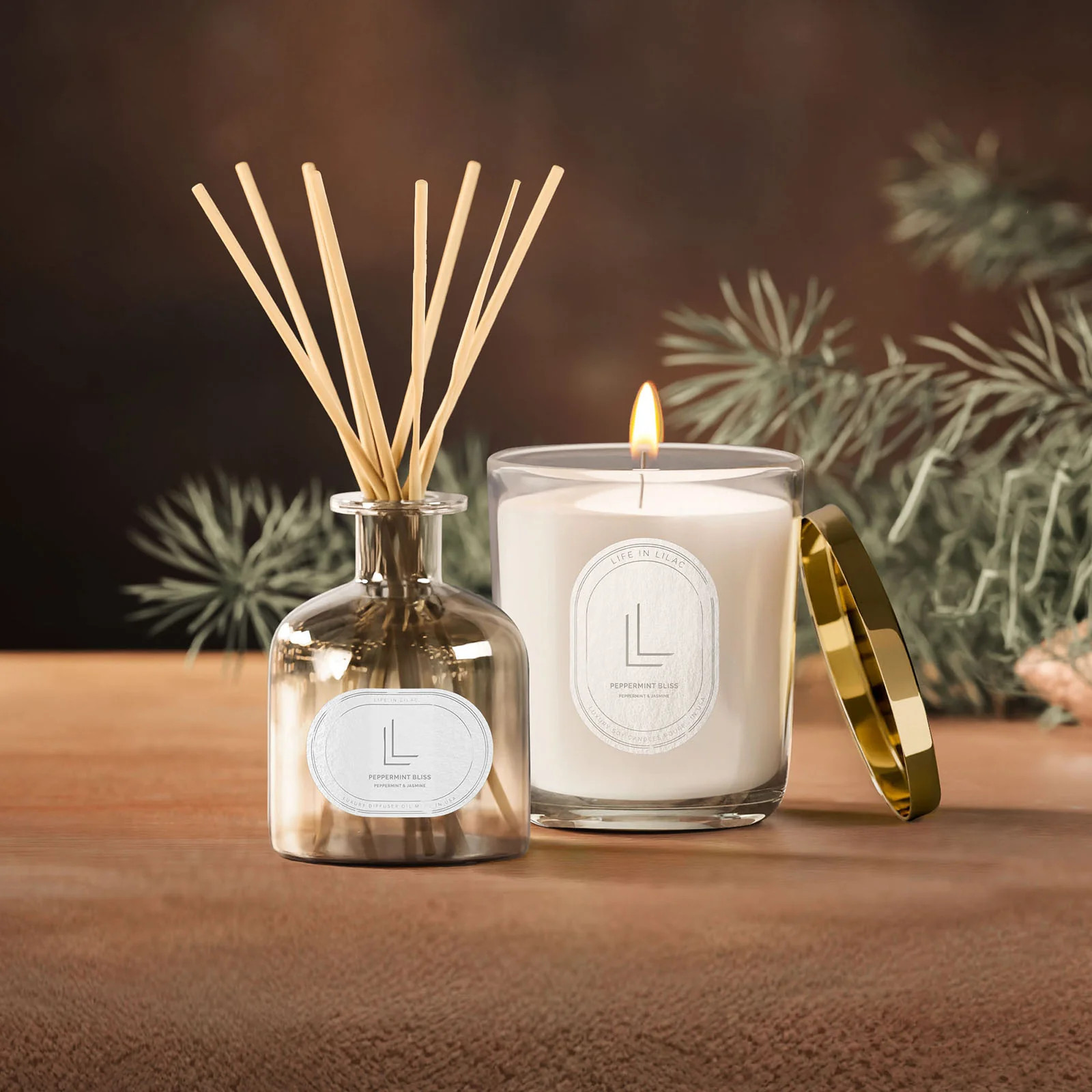 Peppermint Bliss Candle & Diffuser Bundle | Life In Lilac