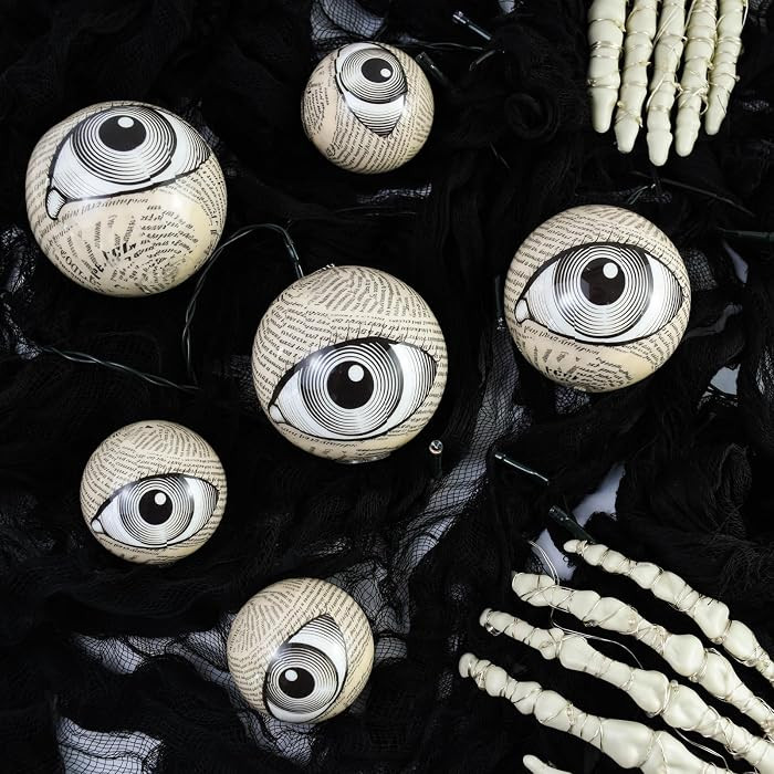 Realistic Vintage Ping Pong Skeleton Fake Eye Ball with Adhesive Dot for Halloween Craft Spooky P... | Amazon (US)