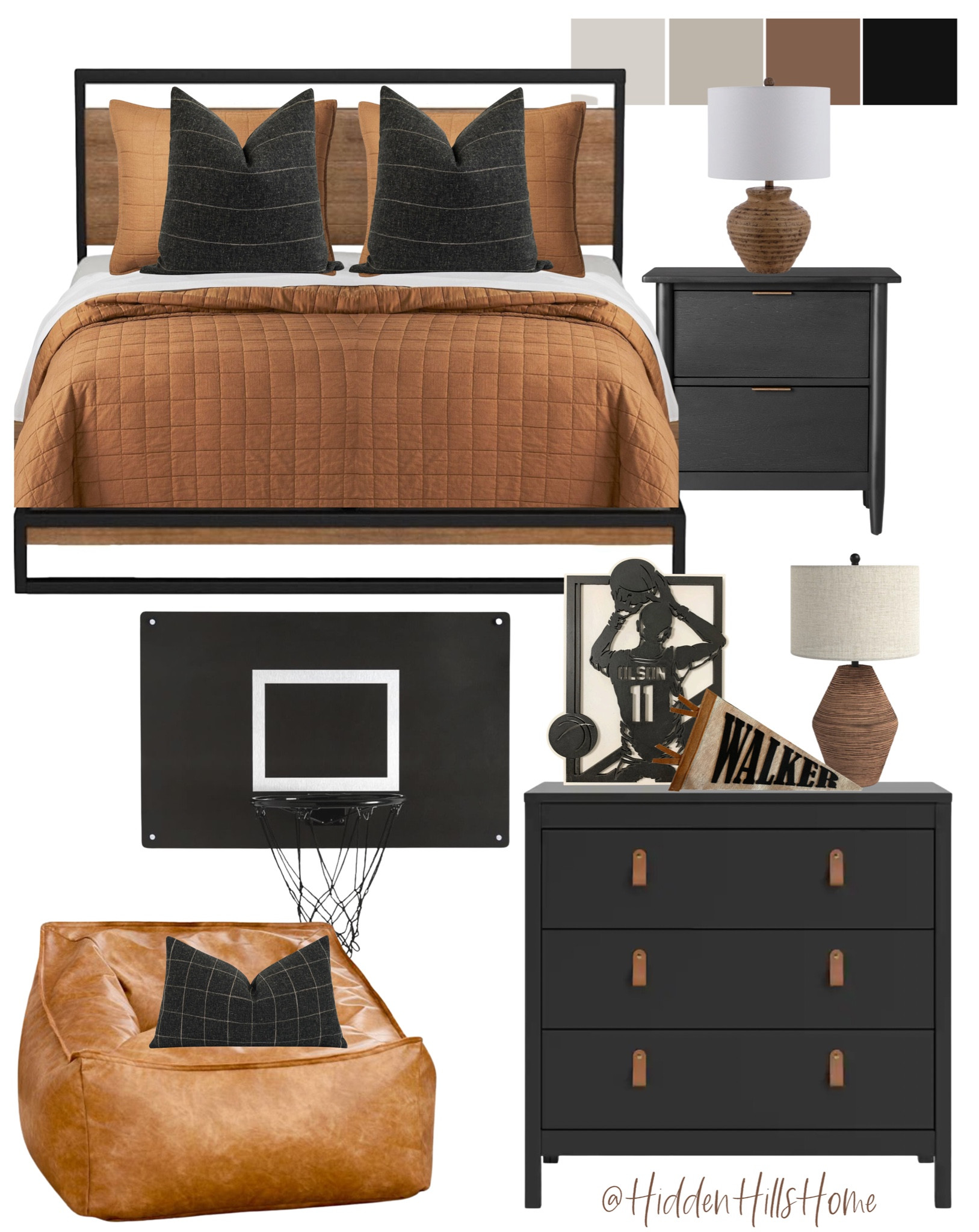 Boys bedroom, teen boys bedroom mood board, basketball bedroom decor, masculine bedroom, kids bedroom #boysbedroom

#LTKsalealert #LTKkids #LTKhome