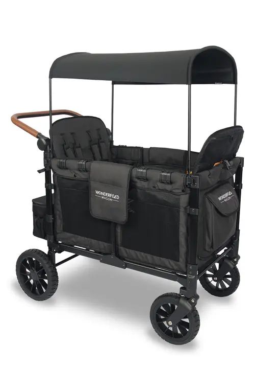 WonderFold W4 Luxe 4-Passenger Multifunctional Stroller Wagon in Volcanic Black at Nordstrom | Nordstrom