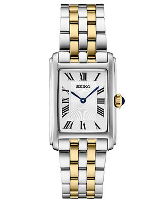 Women's Essentials Two-Tone Stainless Steel Bracelet Watch 22mm | Macy's