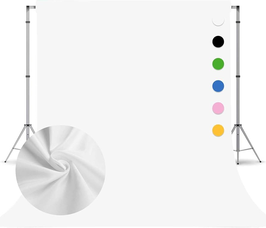White Photography Backdrop for Photoshoot,Photo Backdrop Curtain,Perfect White Background for Par... | Amazon (US)