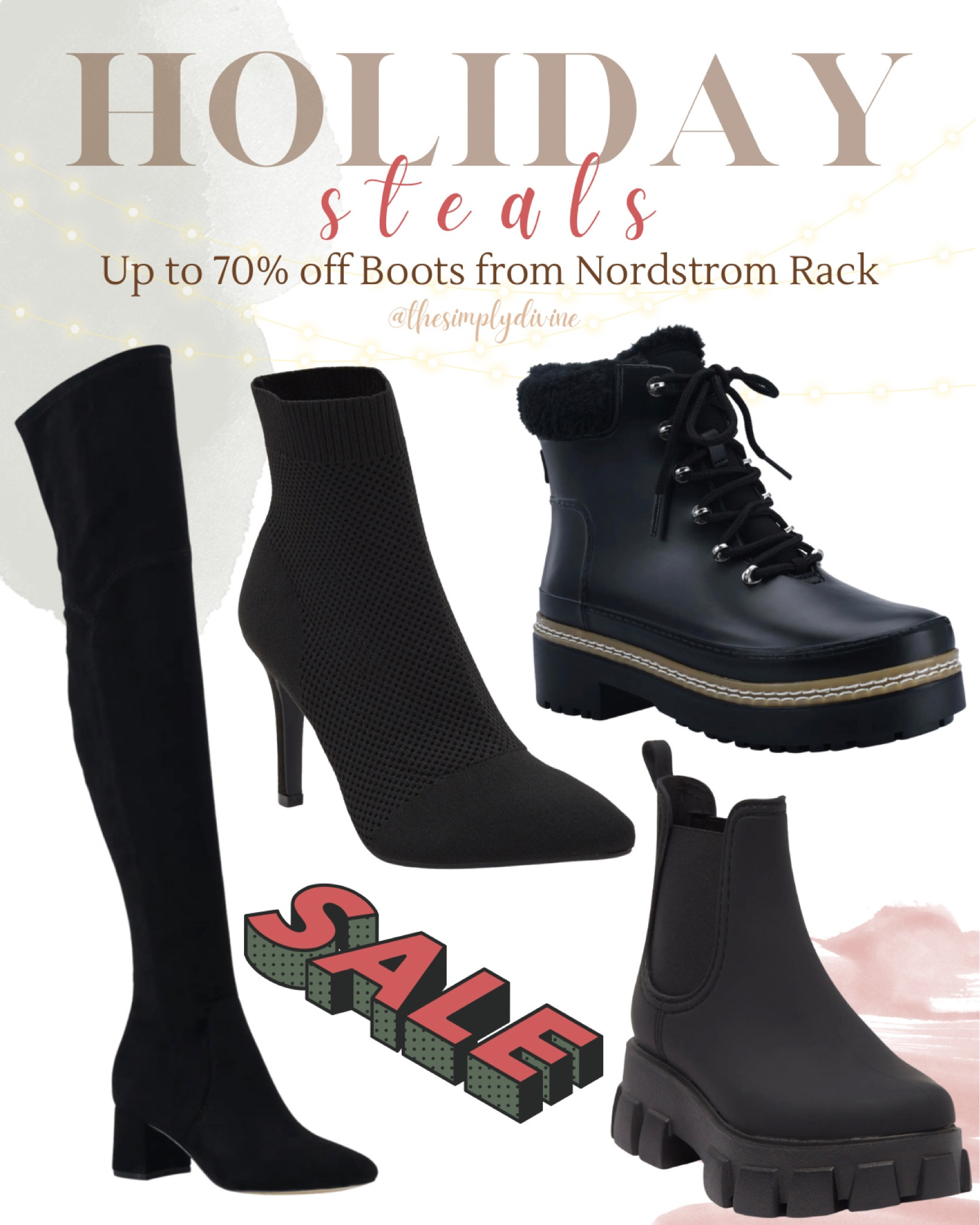 Huge sale on boots from Nordstrom Rack! Love these black picks. 🥰🛒🎄

| Nordstrom Rack | gift guide | holiday | sale | seasonal | boots | knee-high boots | winter boots | gifts for her |

#LTKHoliday #LTKsalealert #LTKGiftGuide