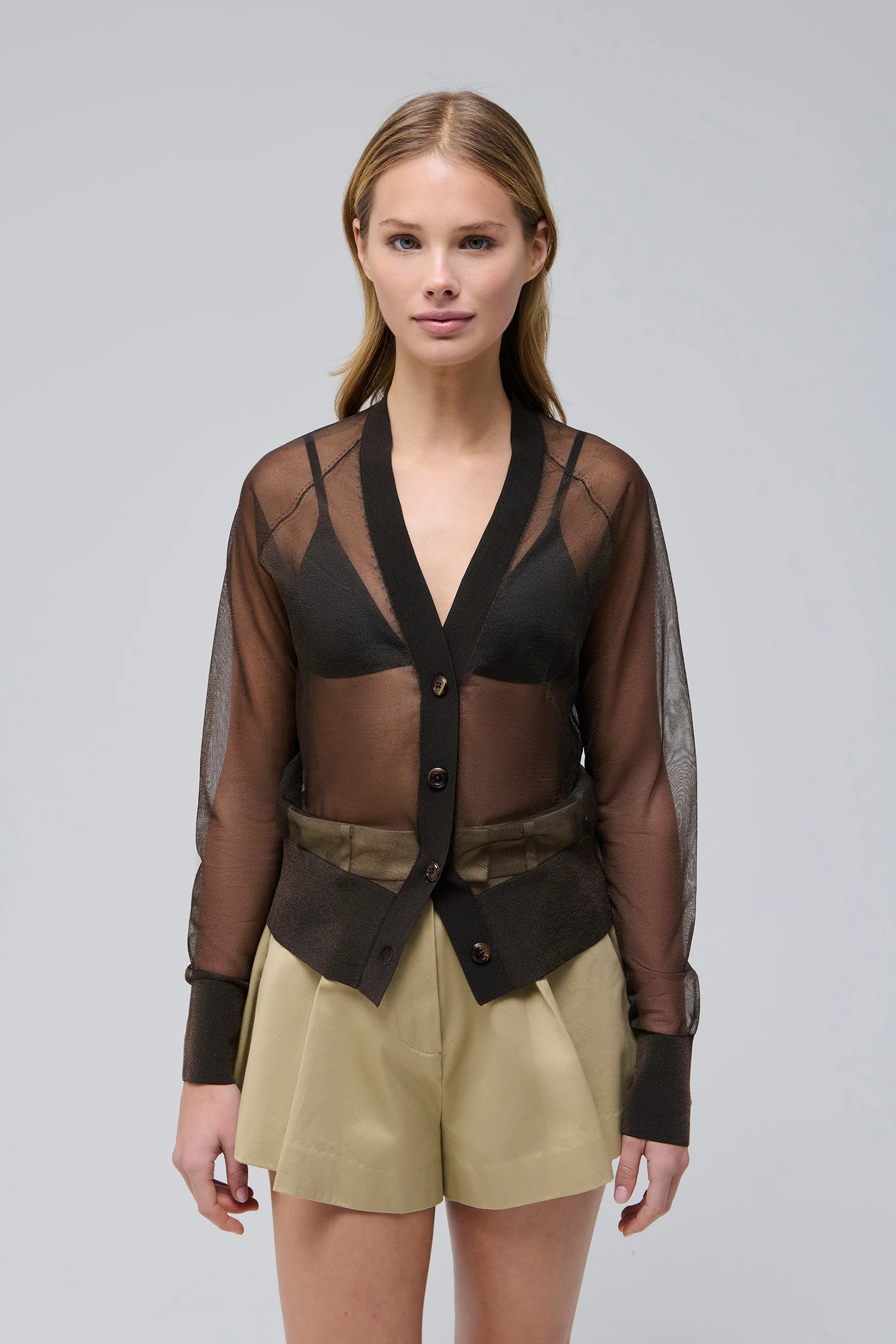 SHEER KNIT CARDIGAN | Renggli