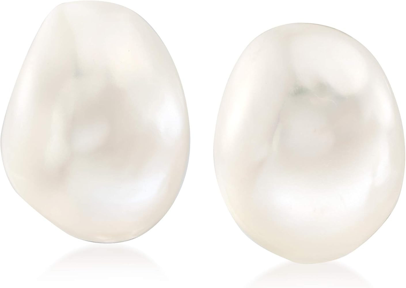 Ross-Simons 16x13mm Cultured Baroque Pearl Earrings in 14kt Yellow Gold | Amazon (US)