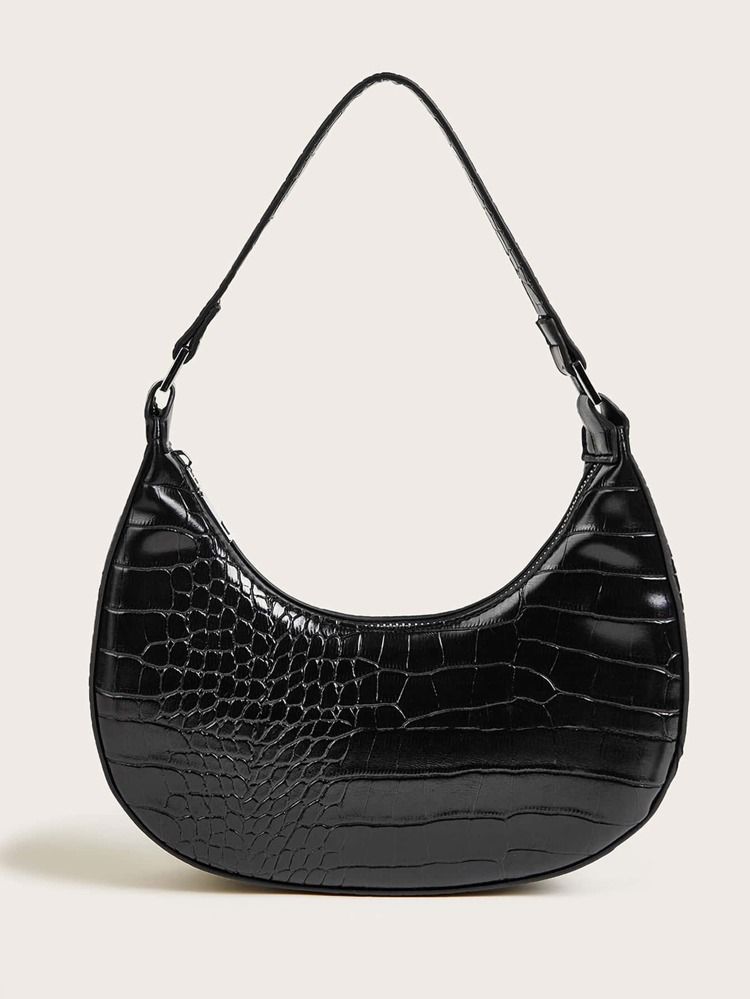 Croc Embossed Tote Bag | SHEIN