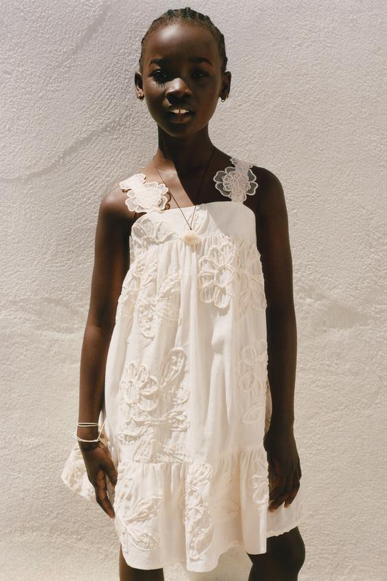 EMBROIDERED FLORAL DRESS | Zara US