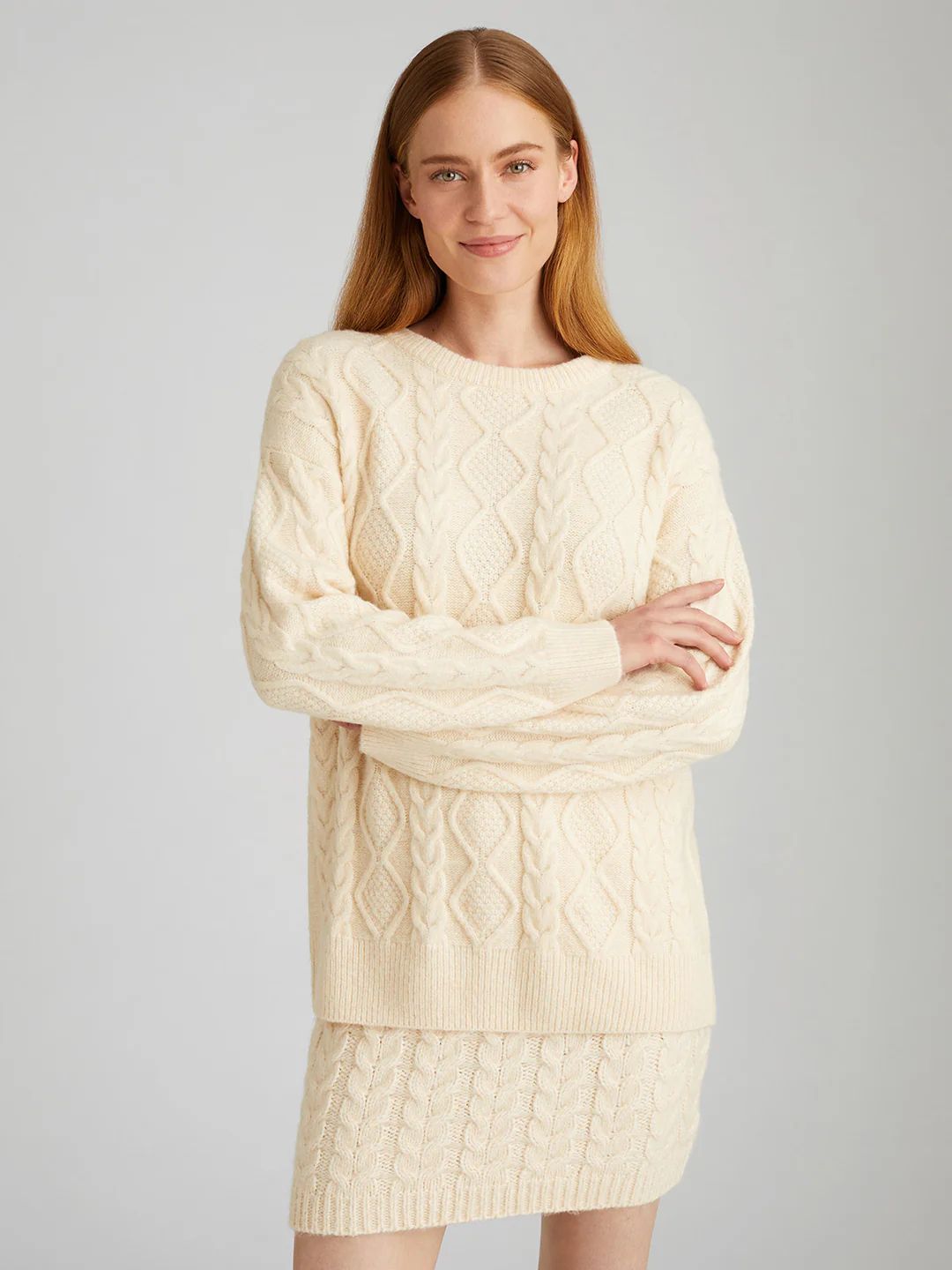 Mina: Cable Pullover | 525 America