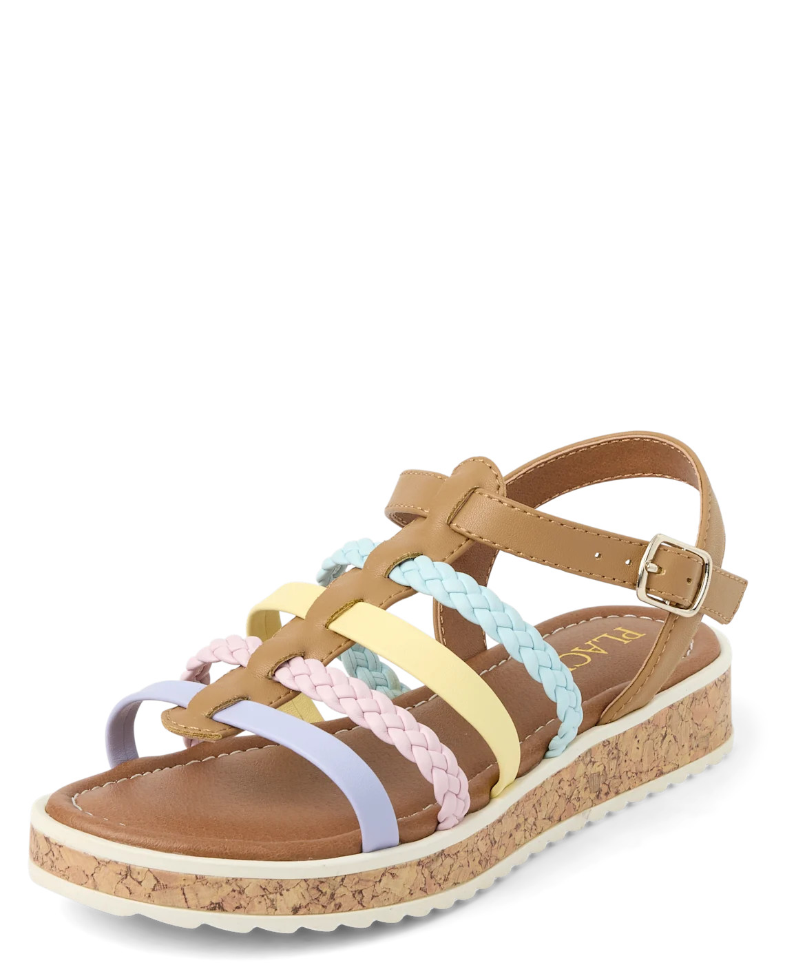 Girls Rainbow Braided Sandals - multi | The Children's Place