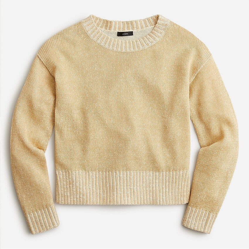 Relaxed cotton-linen beach sweater | J.Crew US
