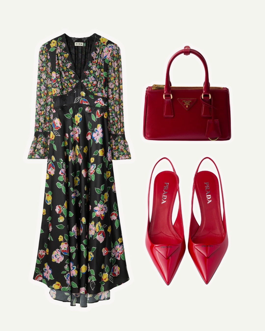 Winter wedding guest, what to wear to a wedding, high street wedding guest, spring wedding guest, floral dress, red slingback heels 

 #LTKdatenight #LTKwedding #LTKpartywear