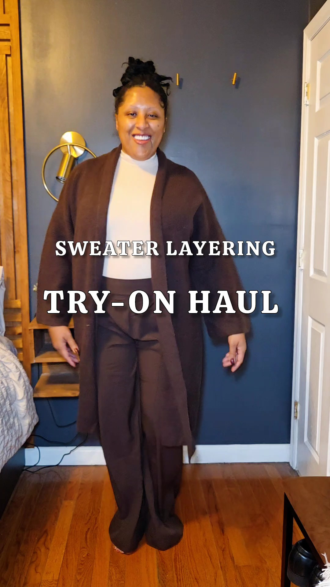 Try-On Haul: Sweater Layering Edition 🤍🧶Sizes:Outfit 1: L Shirt & Sweater (I sized down one size), Pants: XL, TallOutfit 2: Poncho: One Size, Shirt: XL, Leggings: L/XLOutfit 3: Sweater: XL, Leggings: L (I sized down one size)Outfit 4: Shapewear: L/XL, Tights: XL, Duster: L (I sized down one size) Outfit 5: Shirt & Sweater: L (I sized down one size), Skirt: One Size

#LTKgrwm #LTKFindsUnder50 #LTKTall