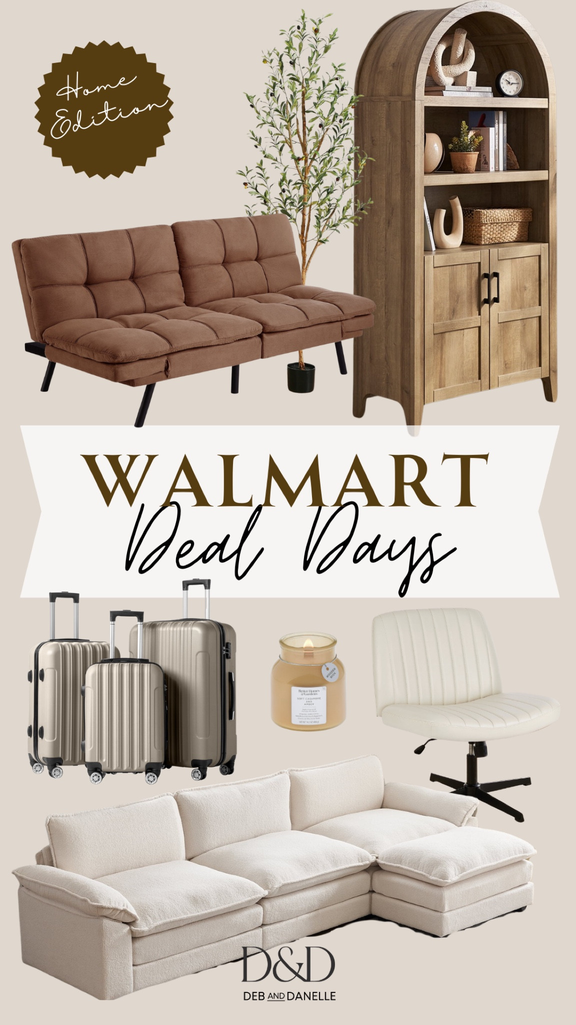 Walmart’s October Deal Days sales event took me by surprise with how many discounted home items they had available. This viral cabinet is on sale, as well as a great suitcase set for Winter travelling, and a few smaller couch/futon options for small spaces. #WalmartDeals

#LTKGiftGuide #LTKHome #LTKSaleAlert