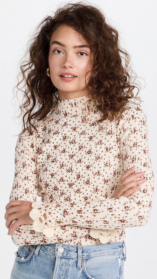 Sea Wilma Printed Rib Knit Sweater | SHOPBOP | Shopbop