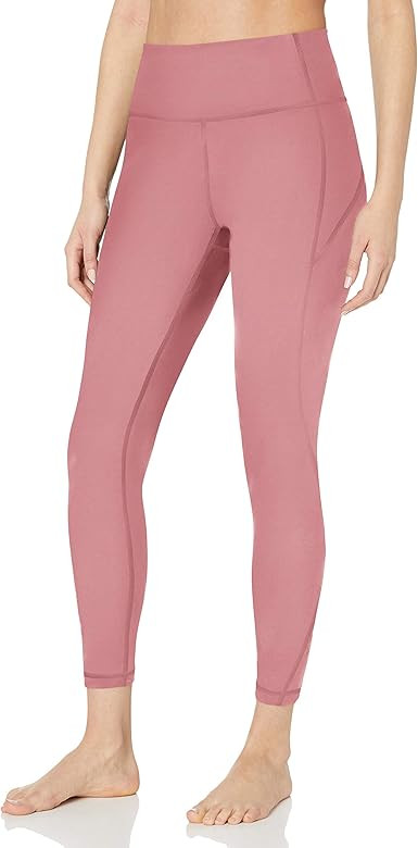 Amazon Brand - Core 10 Women's (XS-3X) 'Nearly Naked' Lightweight Non-Sheer Yoga High Waist 7/8 C... | Amazon (US)