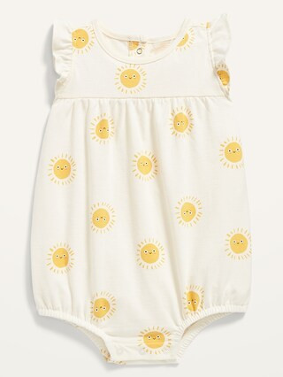 Printed Flutter-Sleeve Romper for Baby | Old Navy (US)