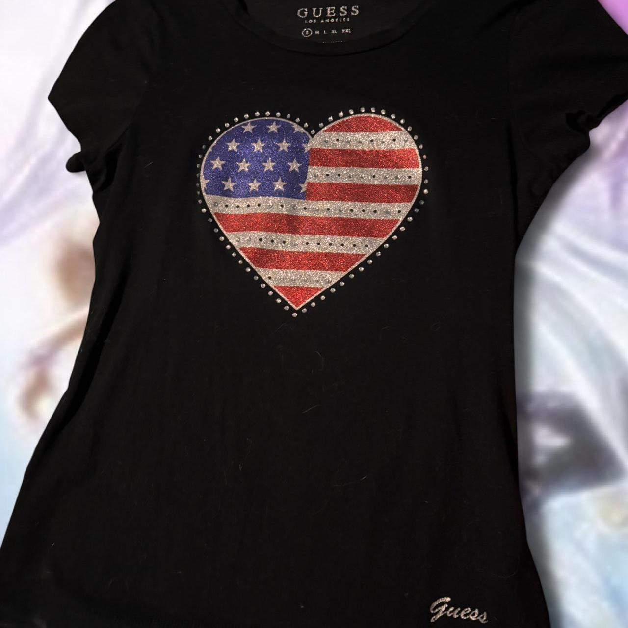 Guess Women's T-shirt - Black - S | Depop US