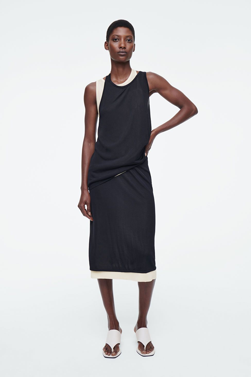 LAYERED KNITTED SKIRT | COS UK