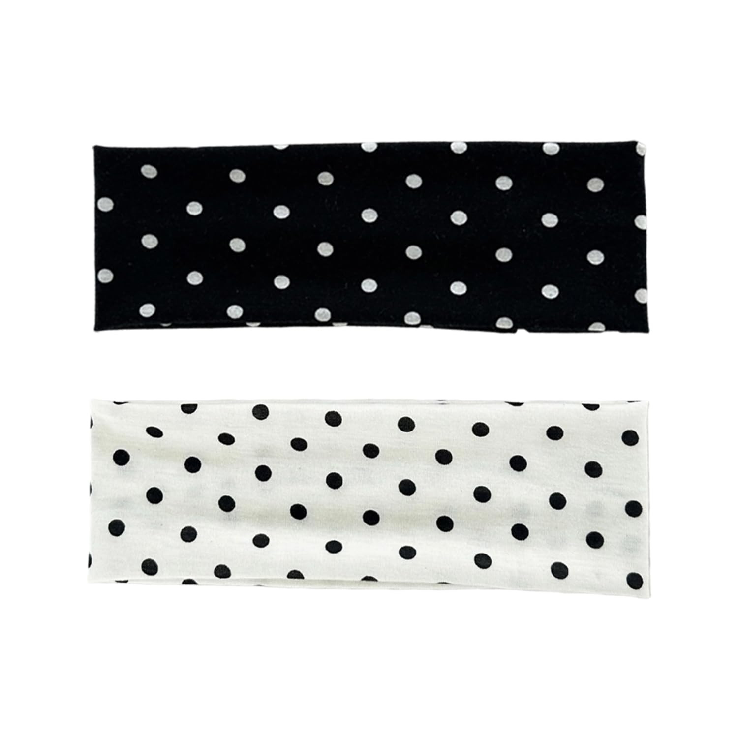 2Pcs Polka Dot Headband Black White Headbands Elastic Polka Dots Hair Accessories Non Slip Fashio... | Amazon (US)