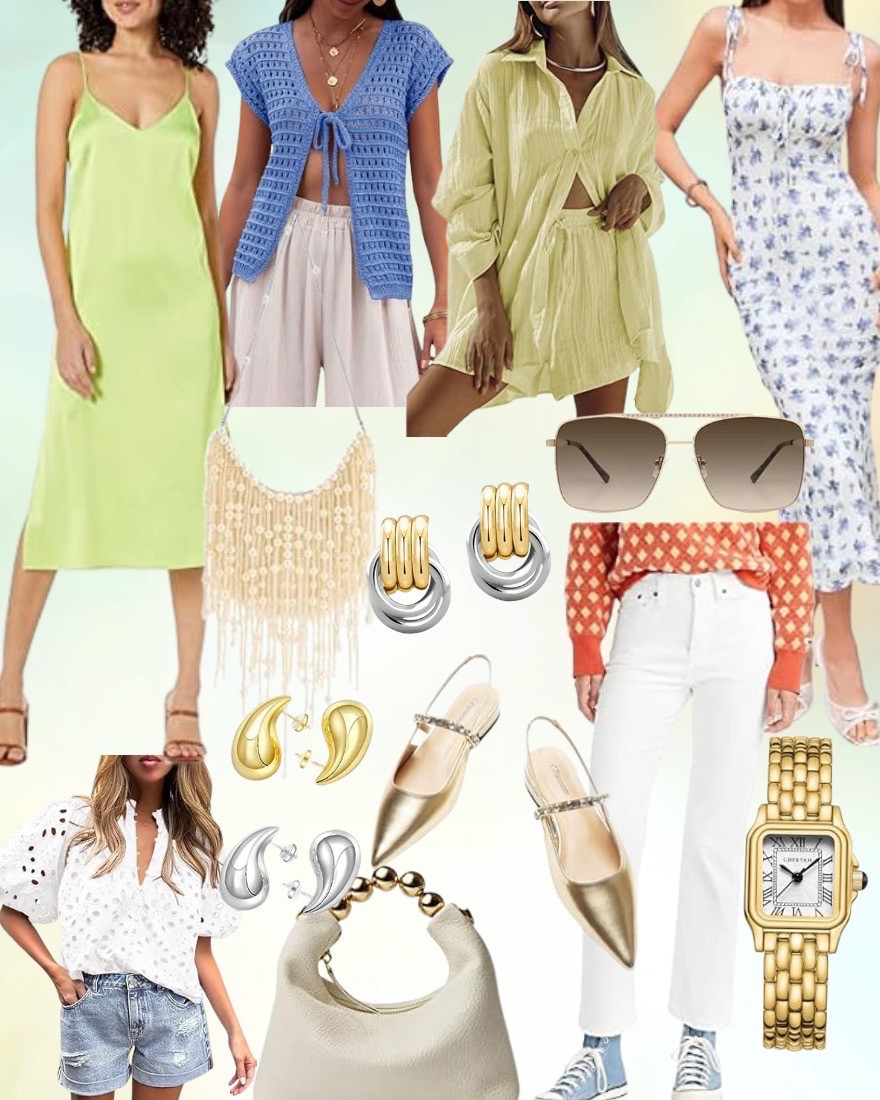 Amazon Big Spring Sale! Amazon Spring and Summer finds. Pearl bag. White denim jeans. Two piece set. Vacation dress  

#LTKFindsUnder50 #LTKSaleAlert #LTKFindsUnder100