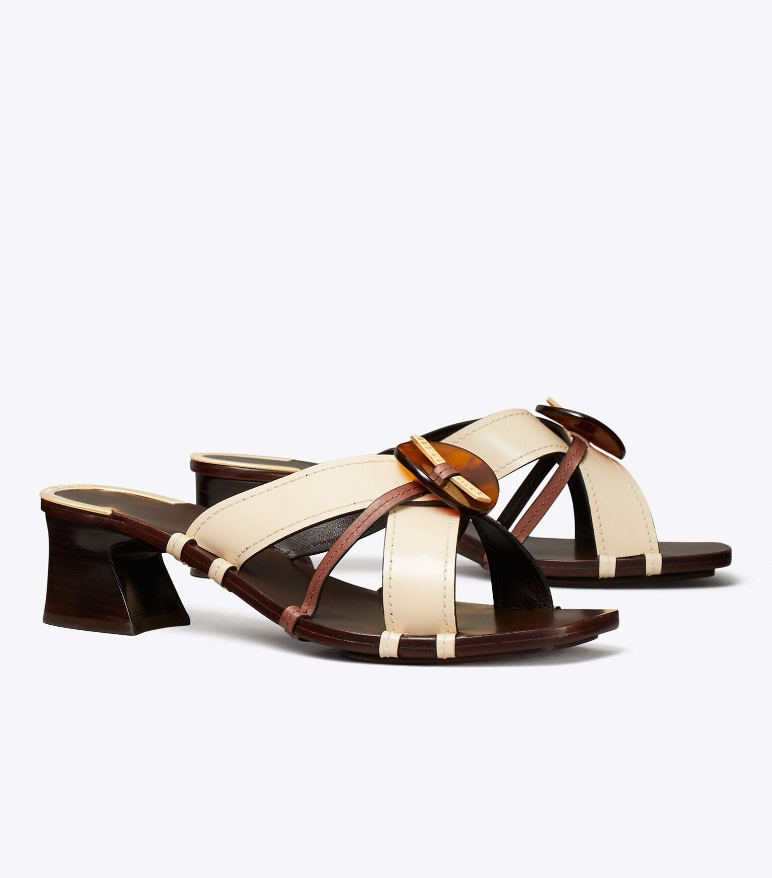 Knotted Heeled Mule Sandal  : Women's Designer Sandals | Tory Burch | Tory Burch (US)