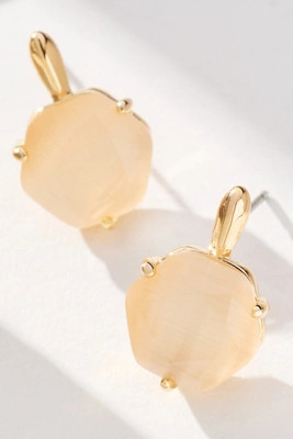 Hexagon Stone Post Earrings | Anthropologie (US)