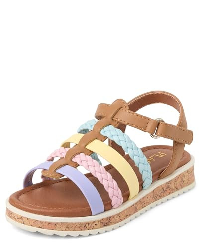 The Children's Place,and Toddler Gladiator Sandals,Pastel Multi,9 | Amazon (US)