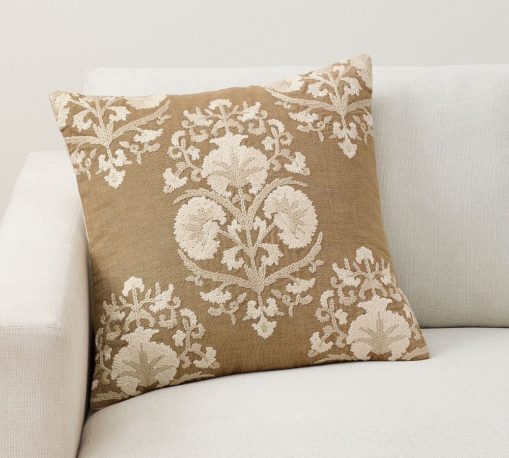 Evelyn Embroidered Pillow | Pottery Barn (US)