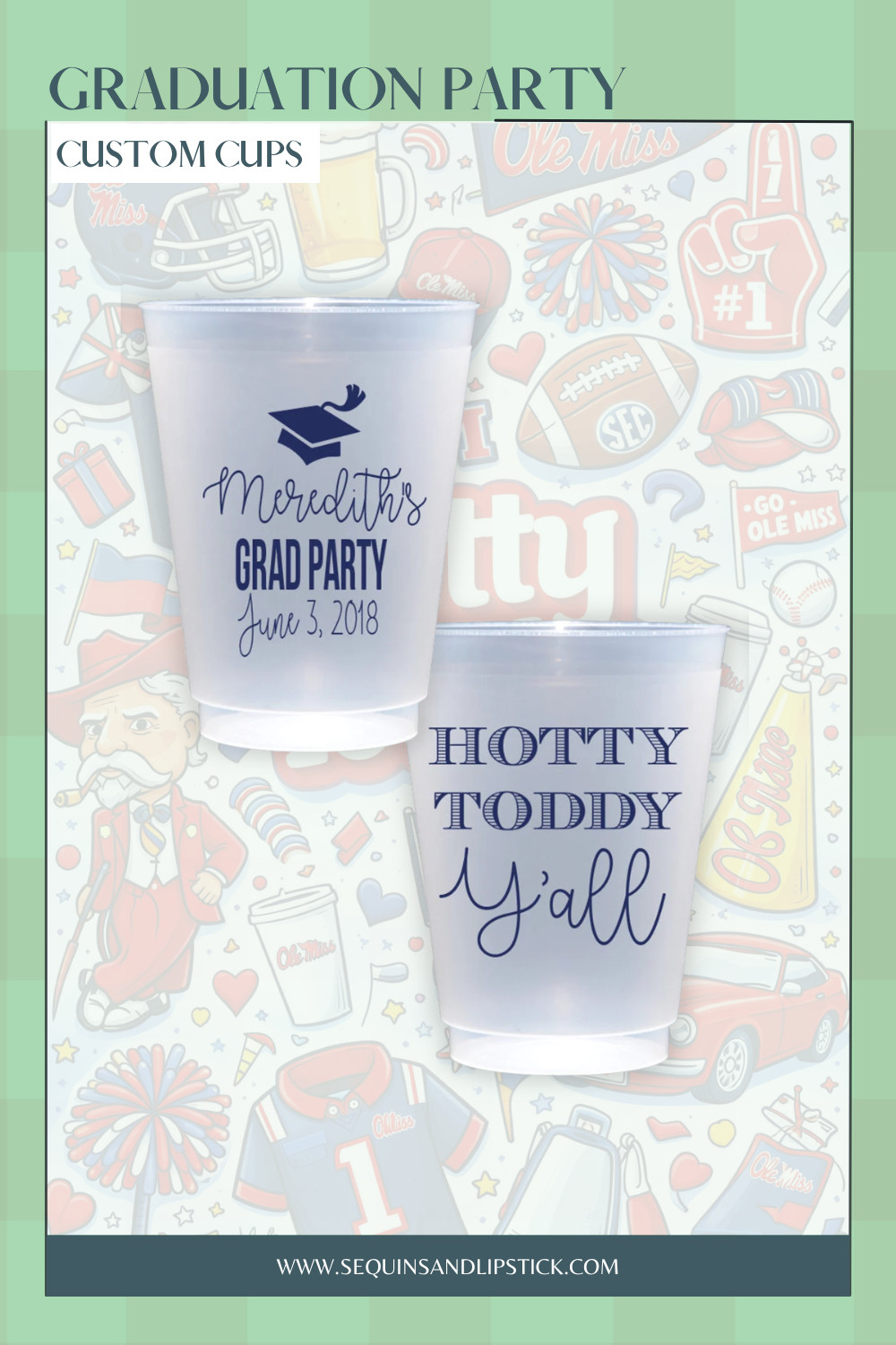 Celebrate your grad with custom cups made just for the occasion 🎓 Personalized with names, dates, or fun sayings, they’re the perfect detail to tie your party together. 

 #LTKSeasonal #LTKU