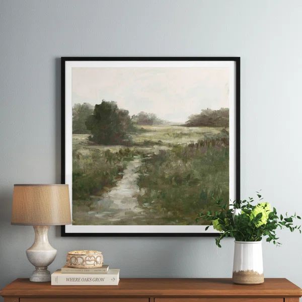 " Tranquil Fen I " by Ethan Harper Painting on Paper | Wayfair North America